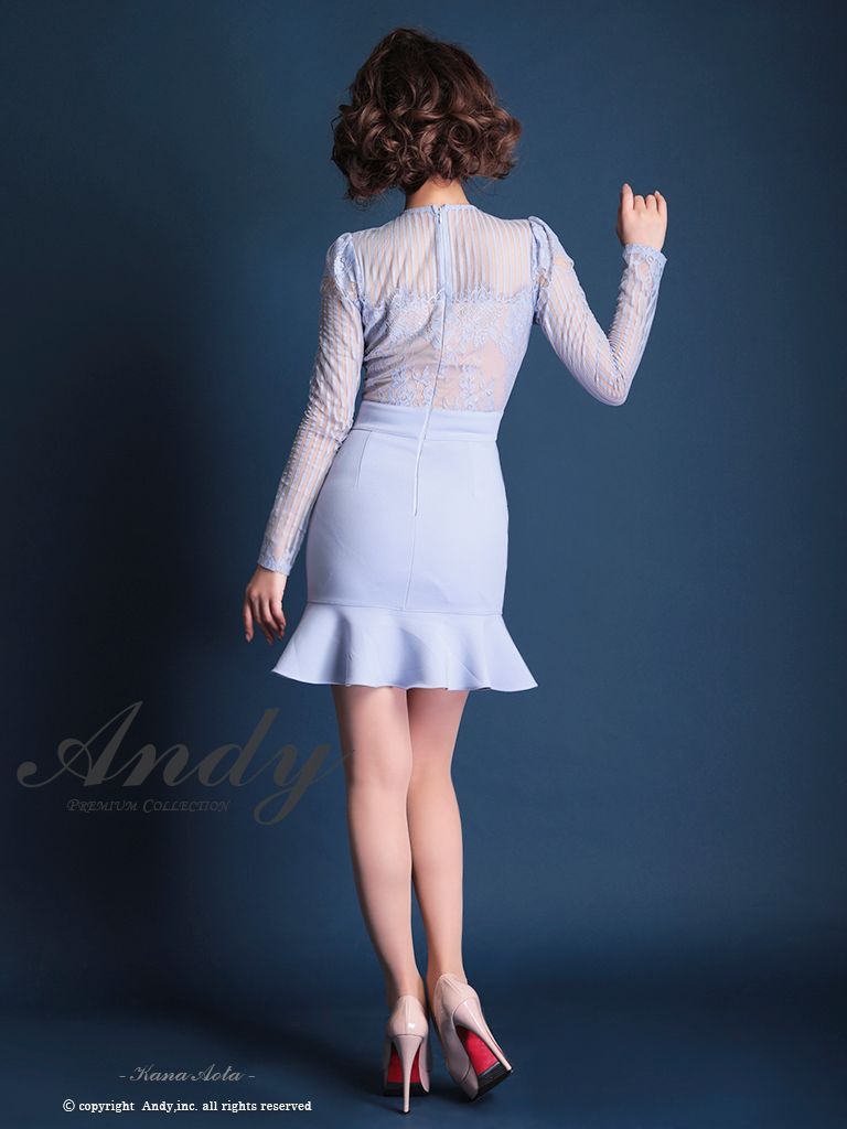 an andy Aライン ドレス sugar an ANDY 総レース胸あきAラインドレス sugar