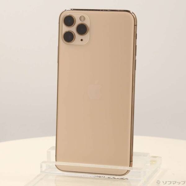 中古品〕 iPhone11 Pro Max 64GB ゴールド MWHG2J／A SIMフリー