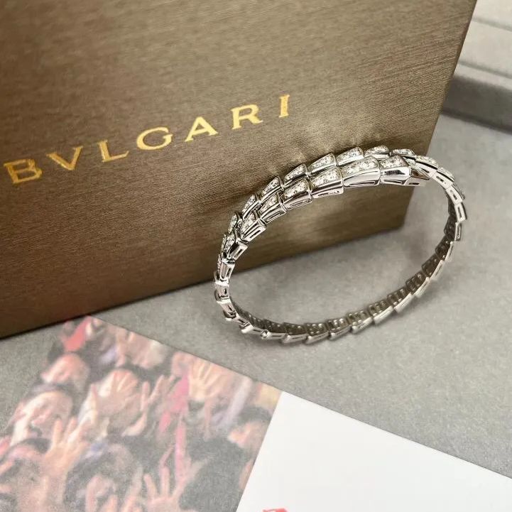 ⭐️高品質ブルガリ⭐️BVLGARI ブルガリ セルペンティ ヴァイパー ブレスレット シルバースネークブレスレット