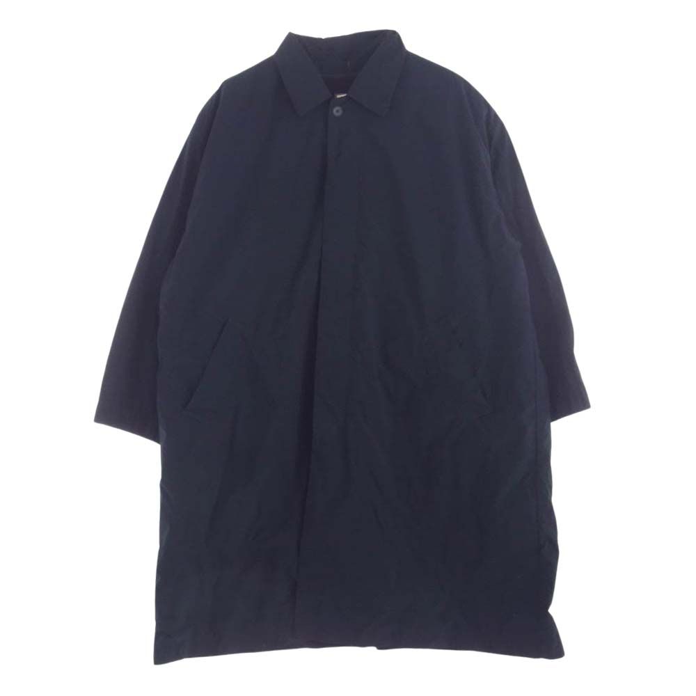 ATON エイトン CMAGBW0903 Ventile nylon balmacaan coat フリースライナー付き ベンタイル ナイロン  バルマカーン ステンカラーコート ネイビー系【美品】【中古】 - メルカリ