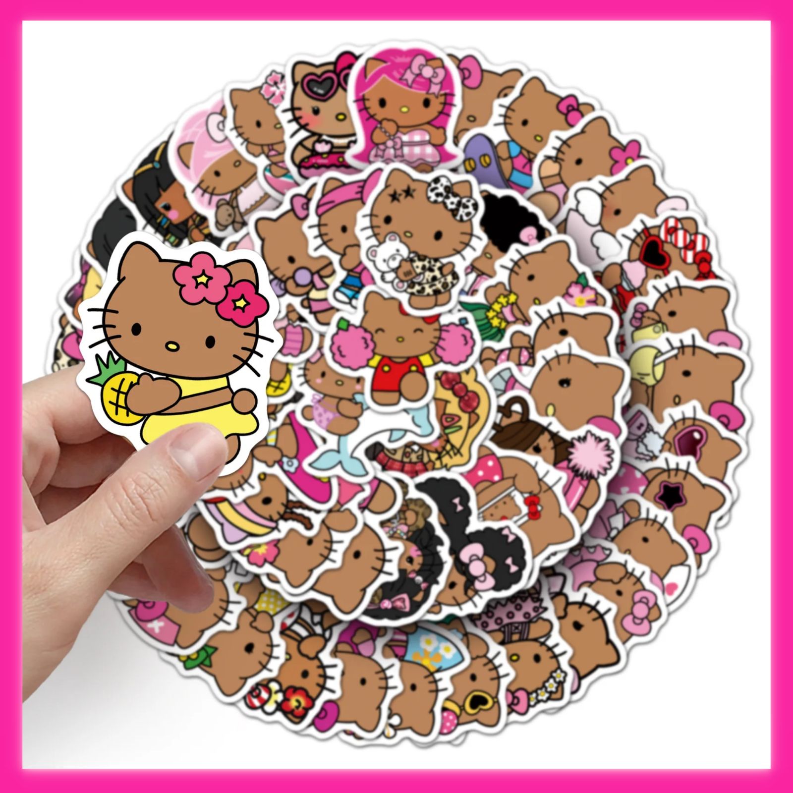 サンリオ - 【日焼けキティ】まとめ売り 🩷24時間以内発送🩷サンリオ ハローキティ シール 25枚まとめ