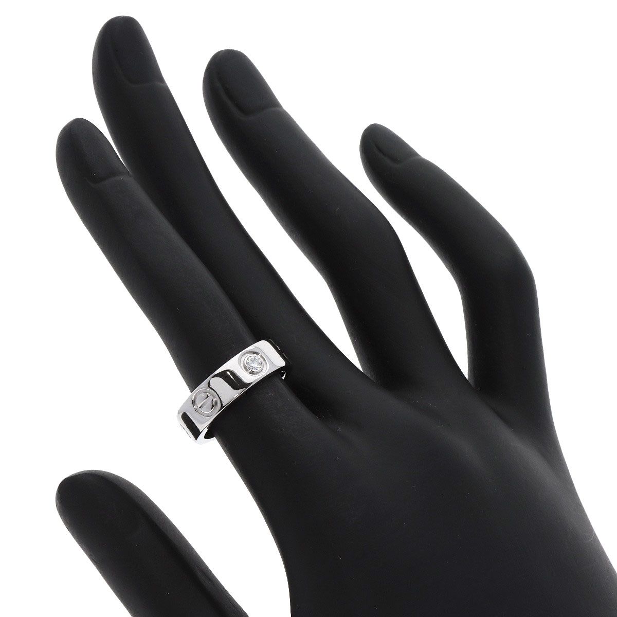 美品☆カルティエ Cartier ラブリング PT950 13号 ダイヤ Cartier