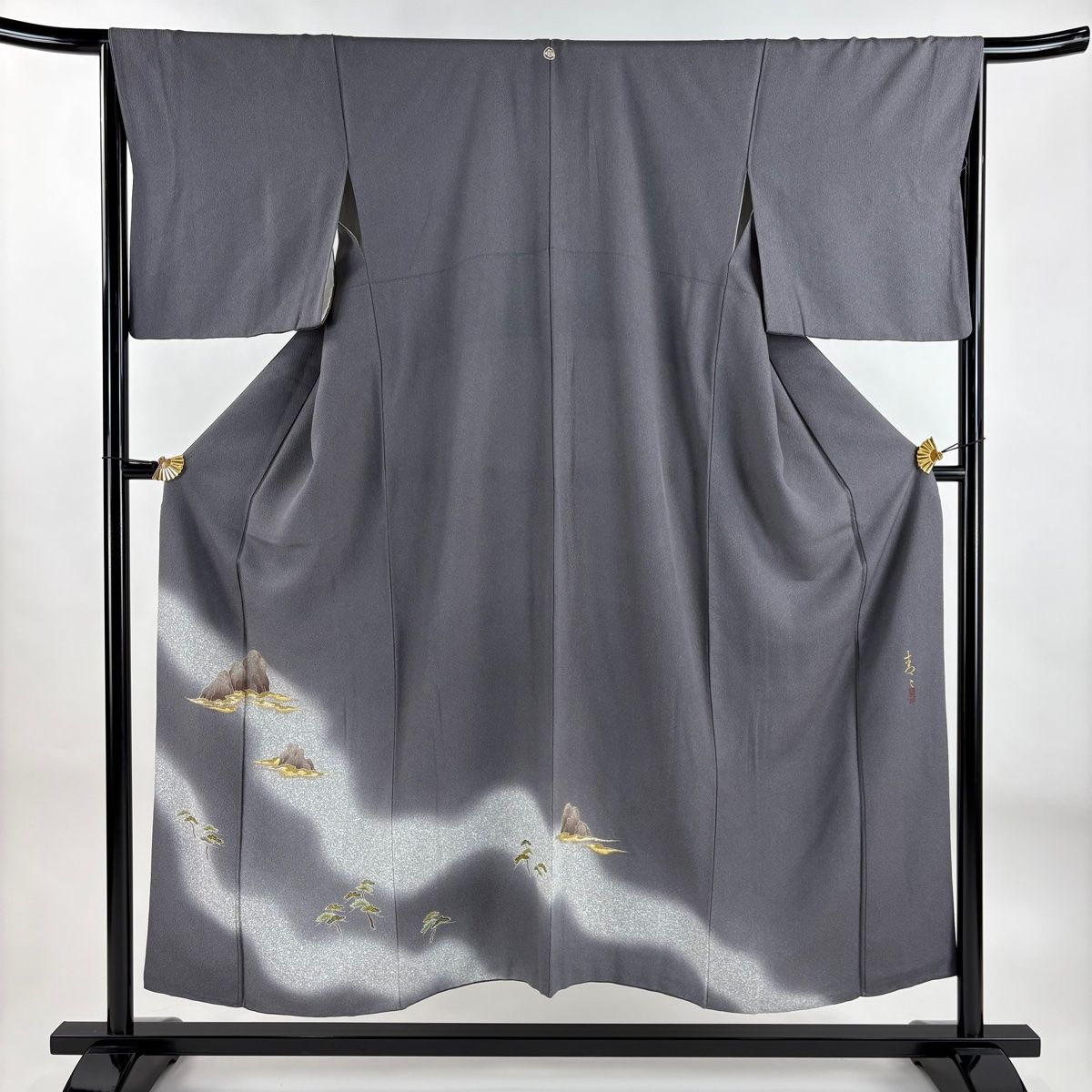 色留袖 未使用 正絹 加賀友禅 榊原雅春作 身丈165cm 裄丈68cm 木瓜 一