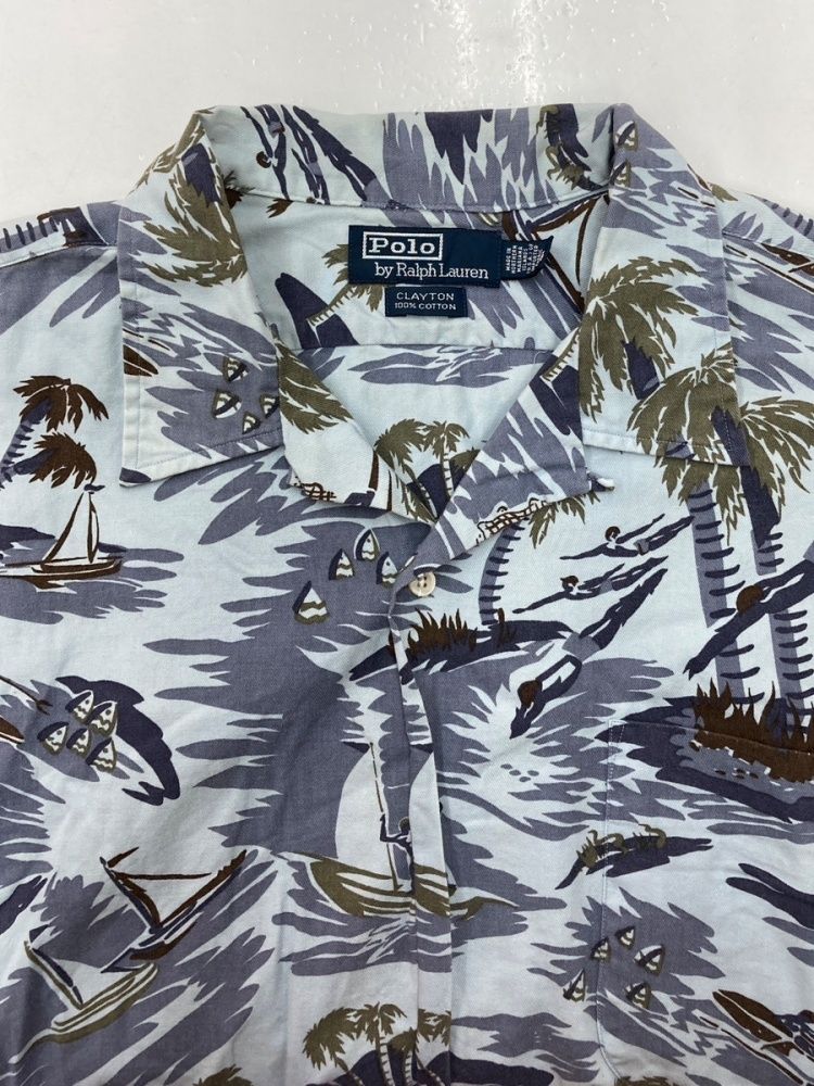 90s Polo Ralph Lauren オープンカラー ハワイアンシャツ 90s Polo Ralph Lauren オープンカラー ハワイアンシャツ - メルカリ
