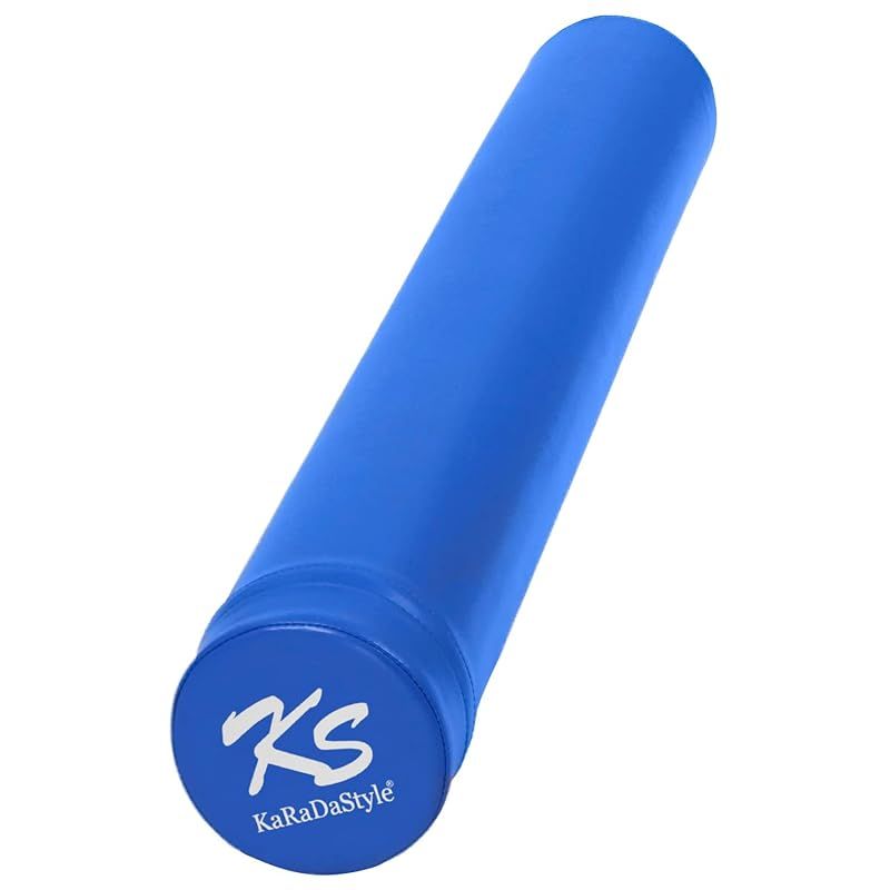 KaRaDaStyle ヨガポール ストレッチ用ポール 98cm 肩甲骨 ローラー 筋肉ほぐし 筋膜リリース エクササイズ フォーム ローラー ロング (ブルー) 0