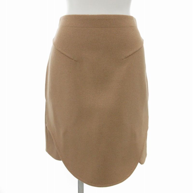 カルヴェン CARVEN タイトスカート ひざ丈 ウール 34 XS ピンク /FT 