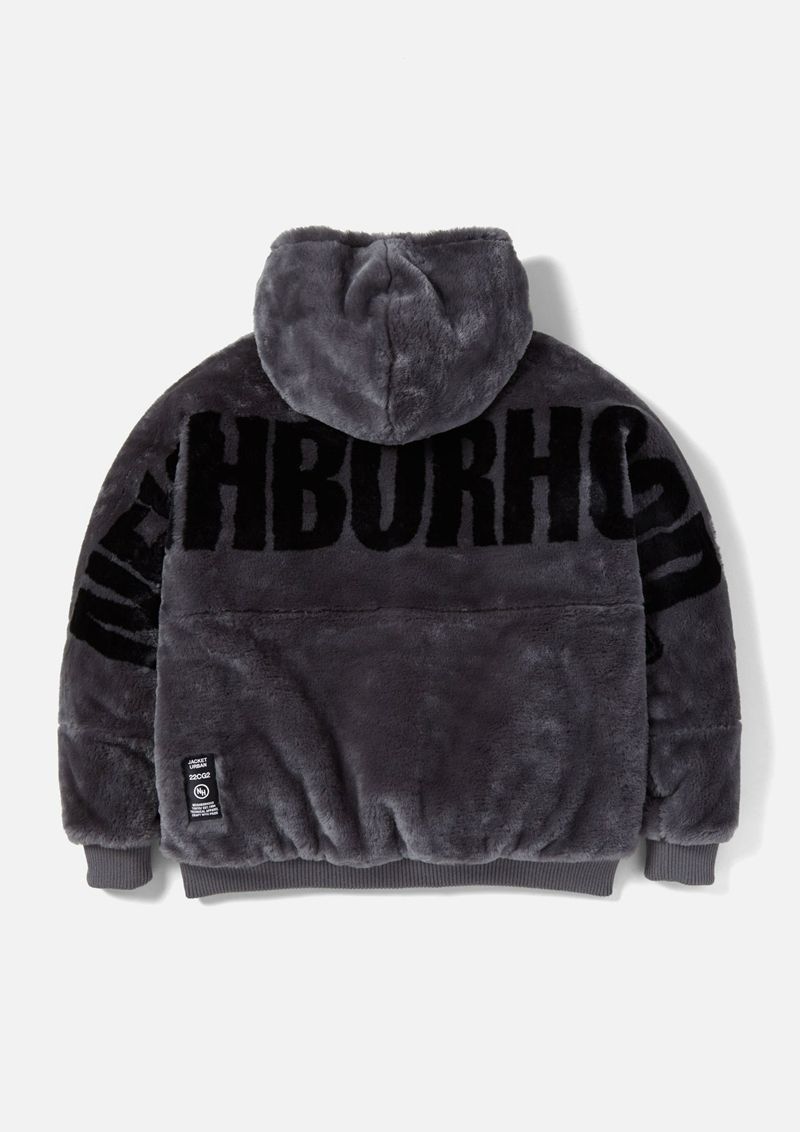 セール専門店 NEIGHBORHOOD FUR HOODED JK . AC M BLACK - ジャケット