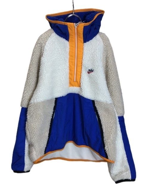 【中古】NIKE ナイキ ハーフジップ　フーディ　ボアフリース　ジャケット　ブルゾン マルチカラー L 44804891