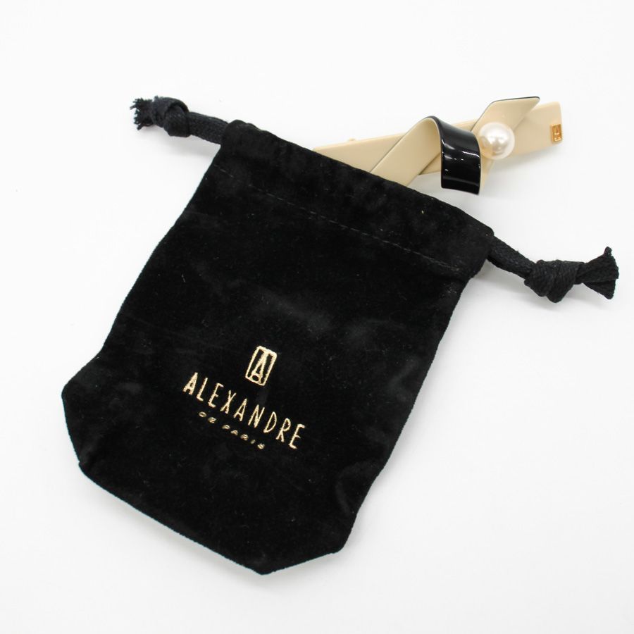 商品 ALEXANDRE DE PARIS アレクサンドル ドゥ パリ AA6-18011-03 バレッタ ヘアクリップ パール リボン DECORATOM_COM_BR