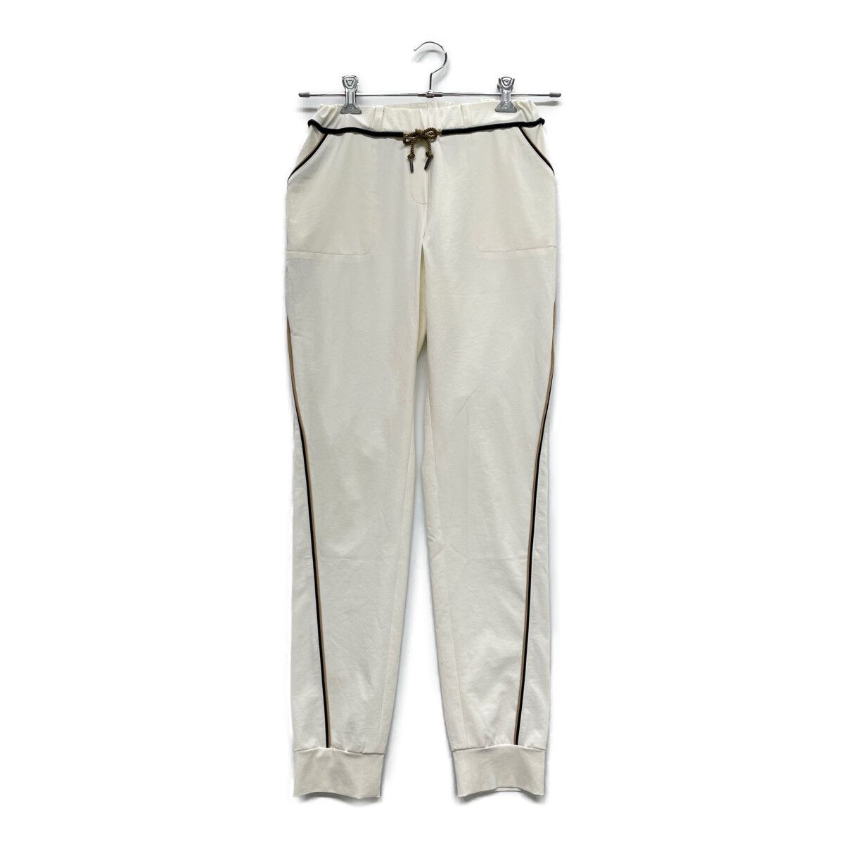 LANVIN - coco 中古 ランバンスポール LANVIN SPORT レディース ジョガーパンツ 38(M) 白 ホワイト 春夏 中古 レディース ランバンスポール LANVIN SPORT ジョガーパンツ 38(M