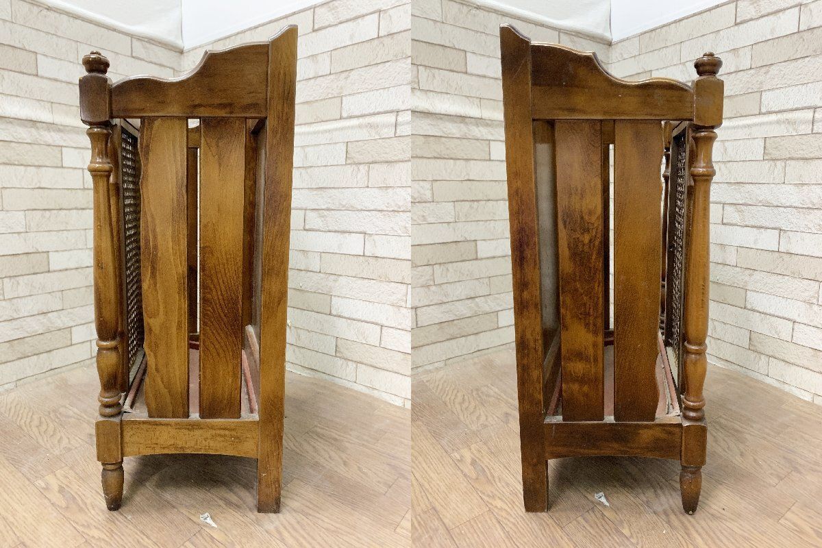 【新品未使用】カリモク　傘立て　オールド ◇オールドカリモク Karimoku コロニアル 傘立て ヴィンテージ 玄関