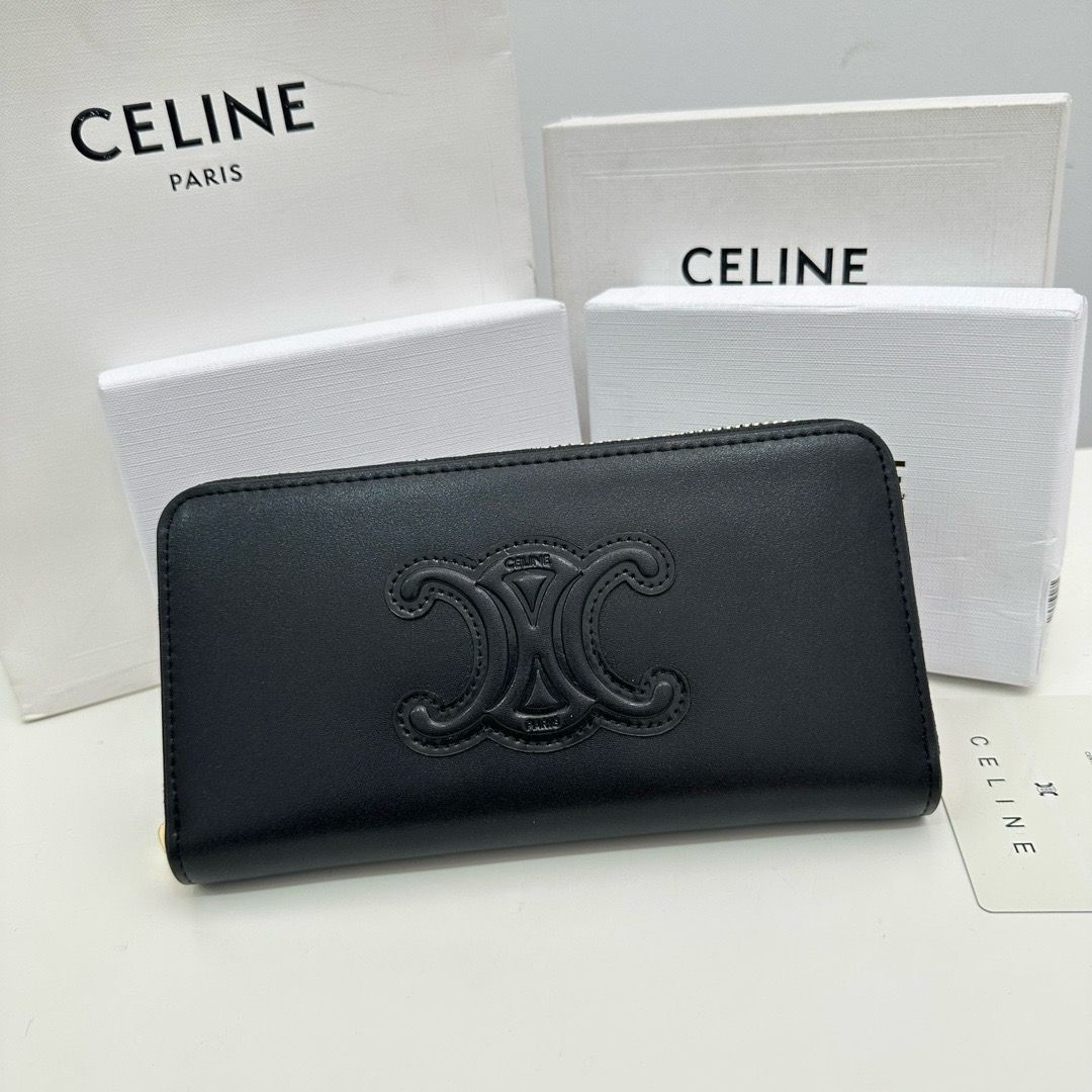 CELINE セリーヌ 財布 レディース 長財布 黒