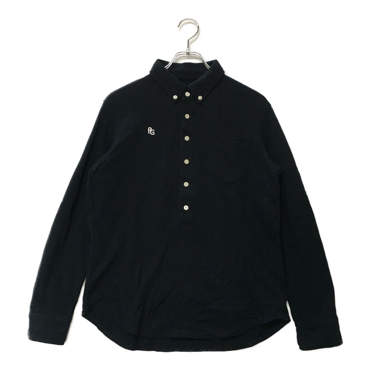 メンズ パーリーゲイツ PEARLY GATES 長袖ポロシャツ 4(M) 濃紺 ボタン