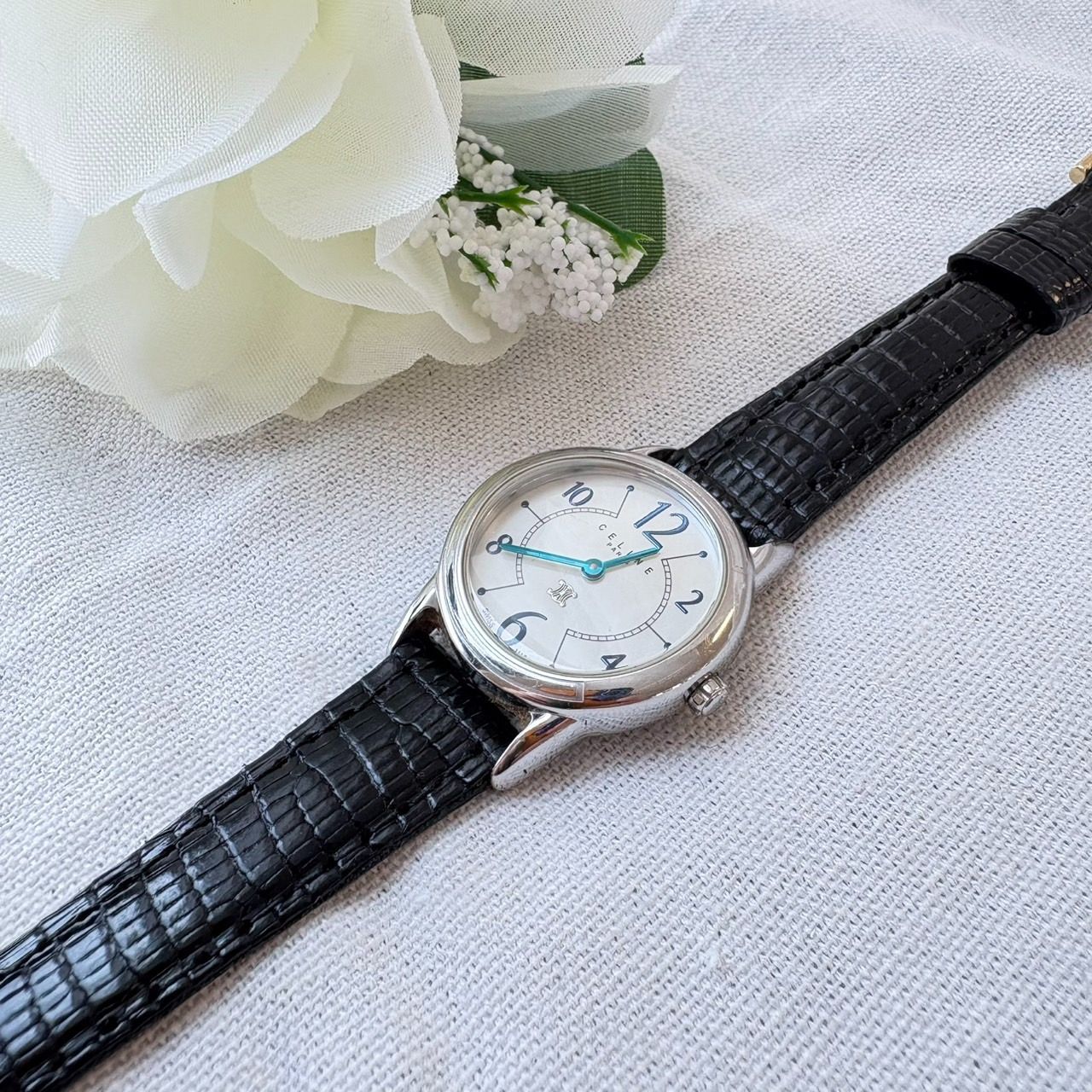 電池交換済み・動作品】CELINE セリーヌ 腕時計 レディース 替え