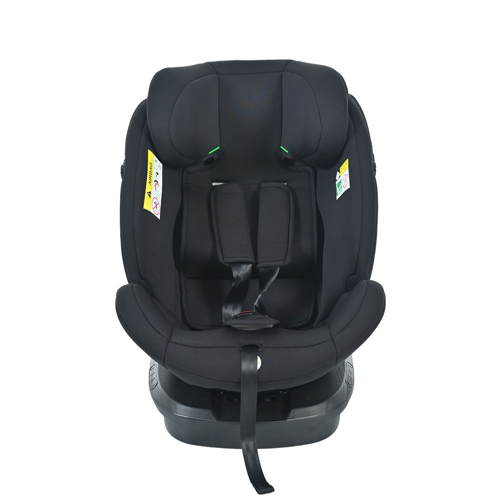 ドリンクホルダー追加 トップテザー チャイルドシート 新生児 ISOFIX 0歳～12歳 360度回転式 40～150cm ジュニアシート 調節 洗える 超広いキャノピー付き ベビーシート 出産祝い 車 ブラック