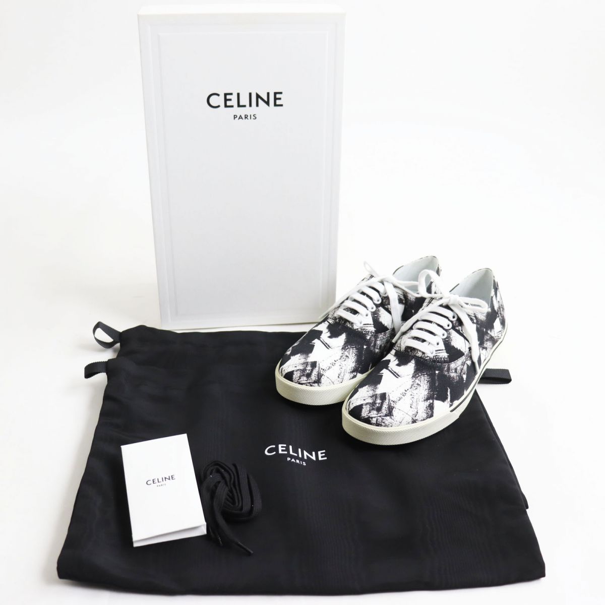 CELINE セリーヌ エリオット キャンバスプリントスニーカー エディ