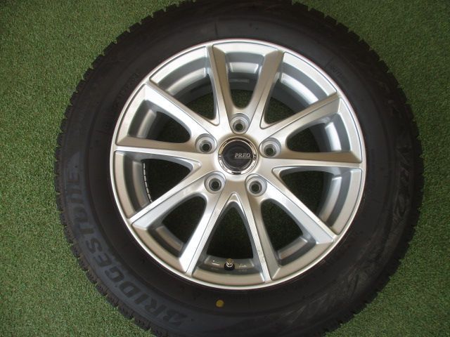 １８５／６５Ｒ１５　スタッドレス＆アルミホイール４本セット　中古品　 185⁄65R15 ブリヂストンスタットレスタイヤ ホイールセット 15インチ