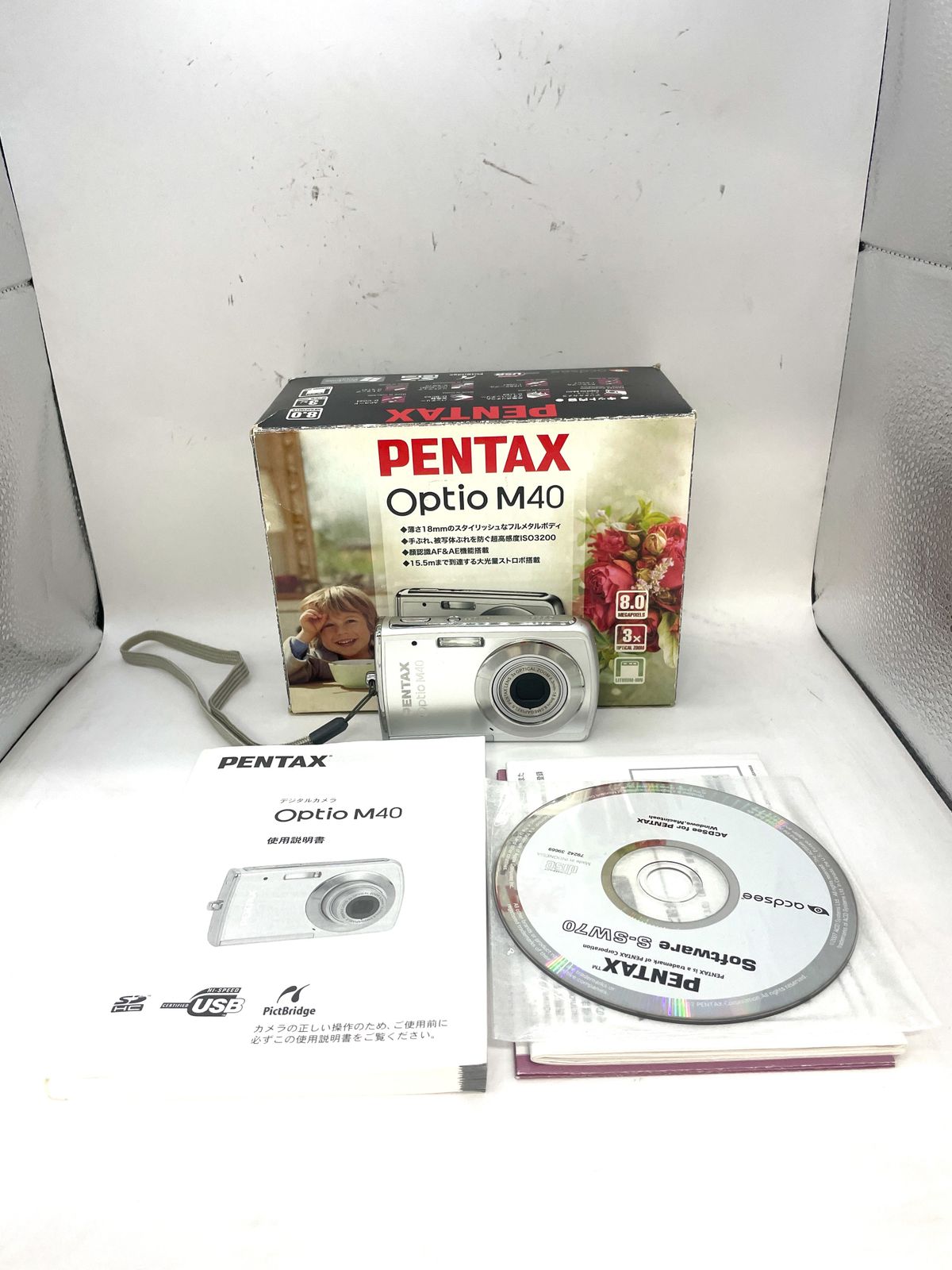 動作確認済み】 PENTAX optio M40 カメラ コンパクトデジタル