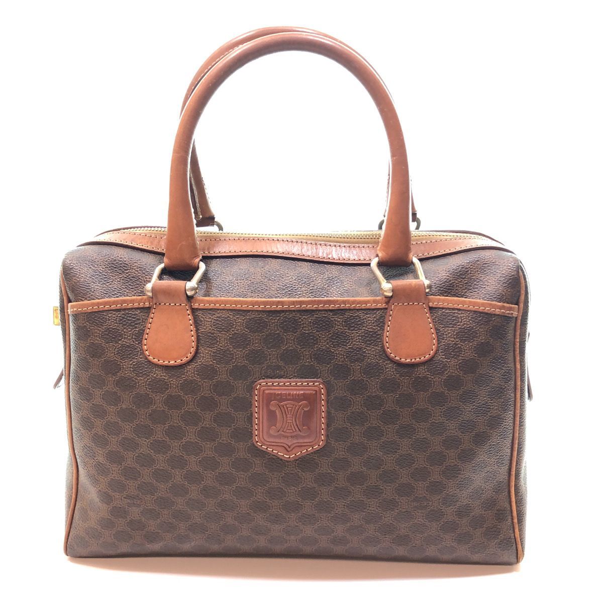 CELINE オールドセリーヌ PVC 総柄 マカダム ミニボストン