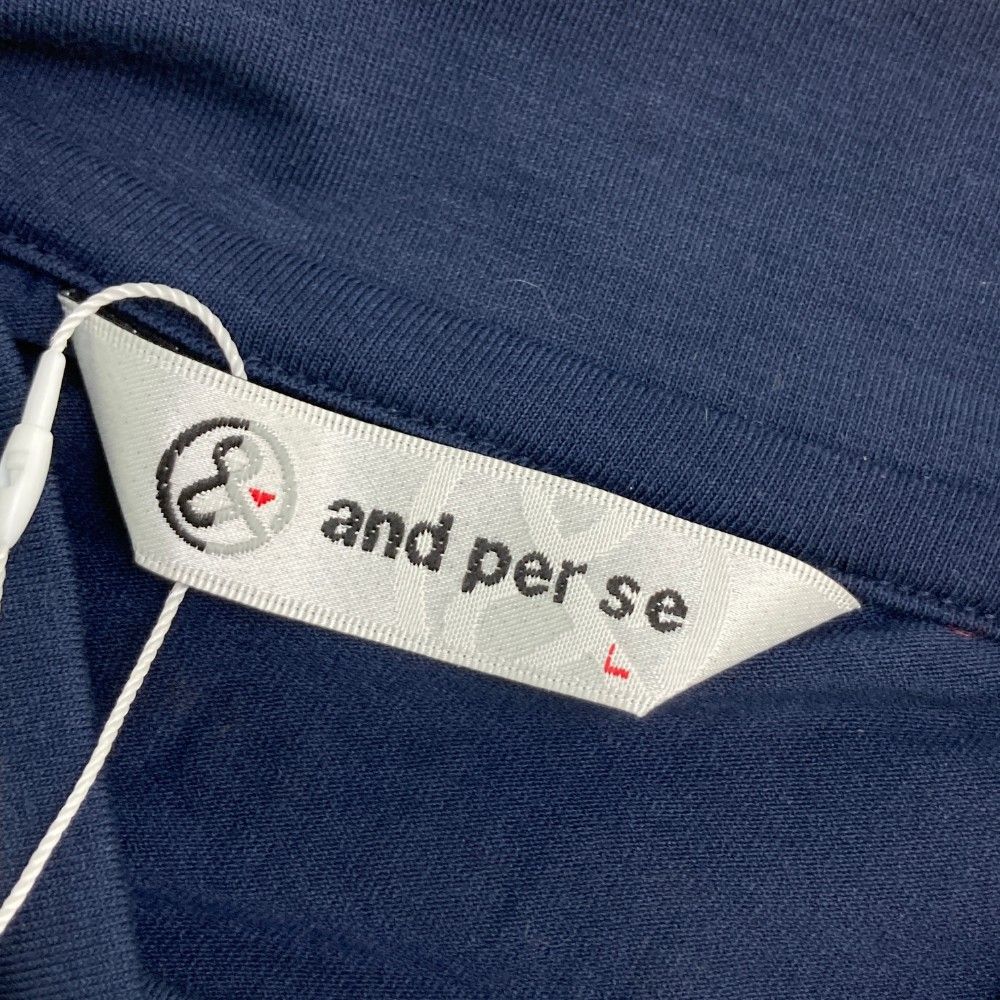 モックネック半袖Tシャツ