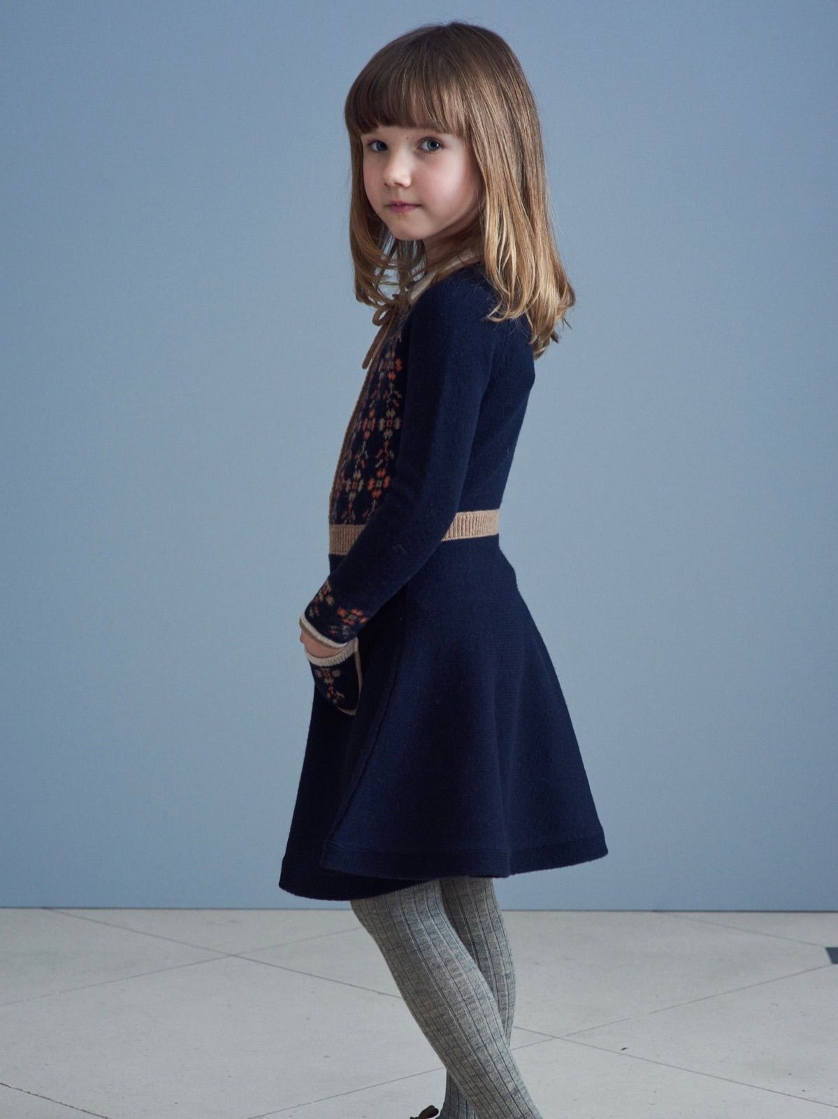 caramel 8Y キャラメル ニットワンピース elara dress - メルカリ