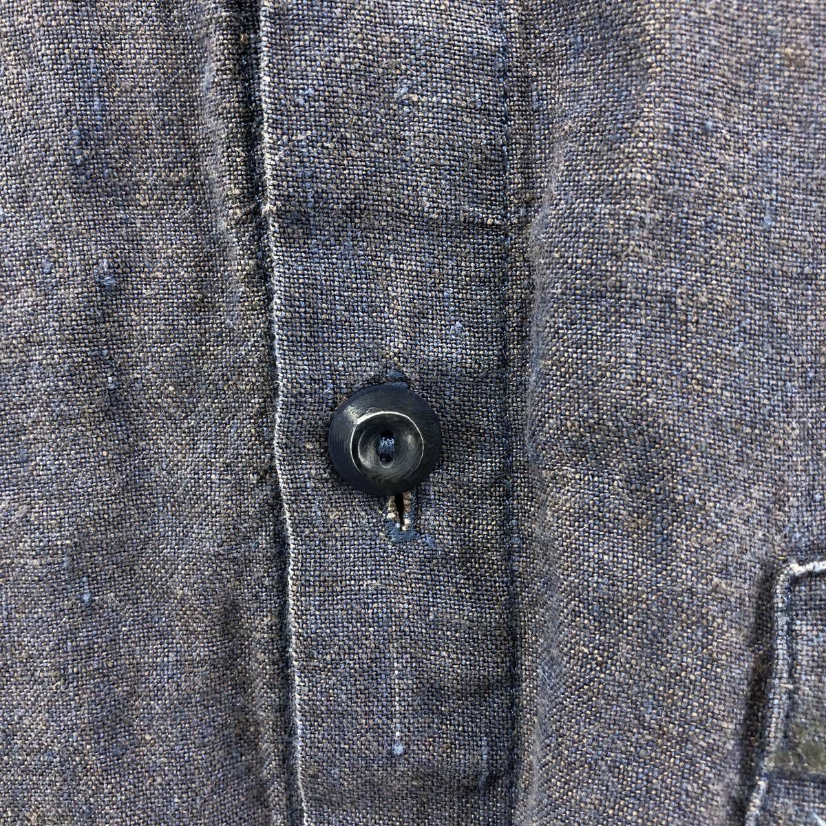 古着 90年代 JEANNE ENGELHART FLAX 半袖 リネンシャツ ボックスシャツ 