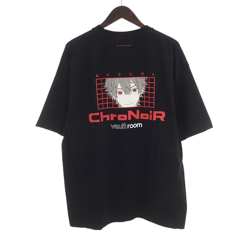 ボルトルーム VAULTROOM ChroNoiR KUZUHA 葛葉 半袖Tシャツ ブラック サイズ メンズL