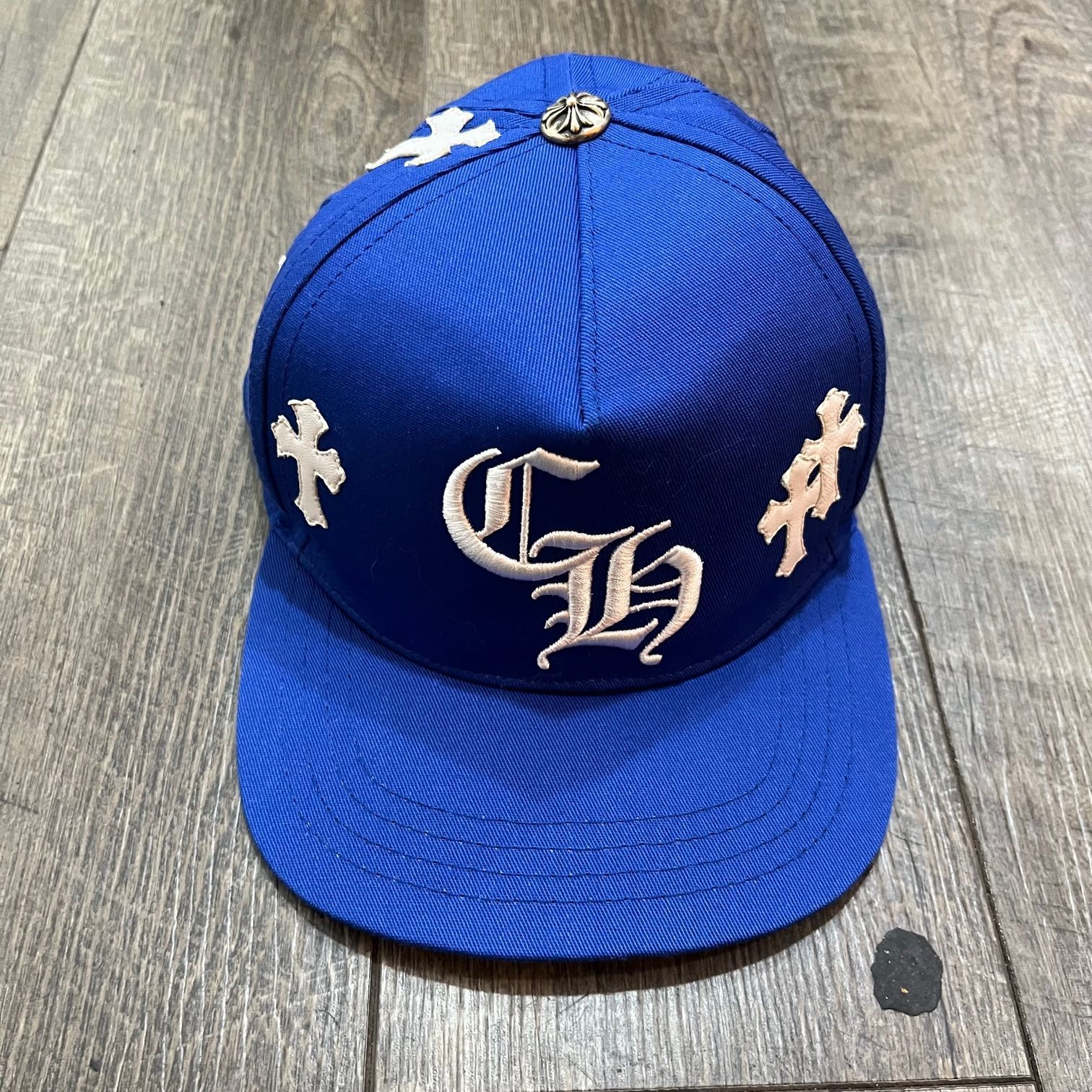 クロムハーツ CH HAT クロスパッチベースボールキャップ メンズ 
