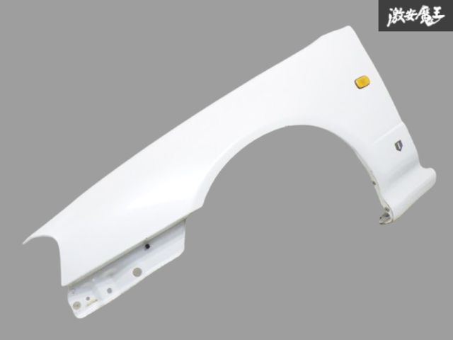 日産純正 R34 ER34 スカイライン フロント フェンダー 左 左側 助手席側 パールホワイト SKYLINE 棚1J11