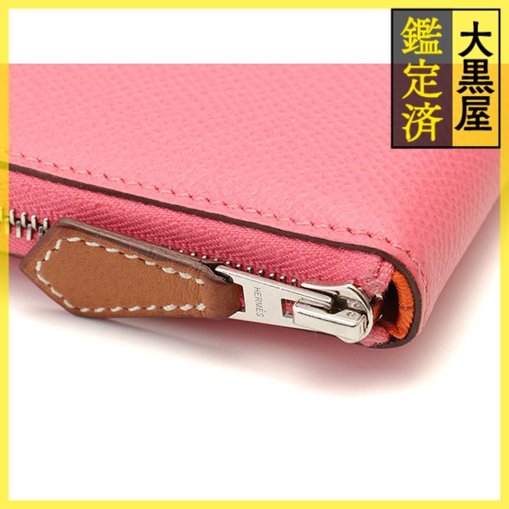 エルメス アザップコンパクトシルクイン ピンク ヴォーエプソン 刻印A