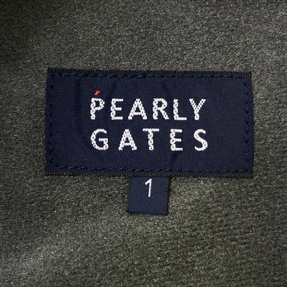 サイズ：1 PEARLY GATES パーリーゲイツ  裏起毛 ストレッチ スカート ワッペン  グレー系 [240101464398] ゴルフウェア レディース ストスト サイズ：1 PEARLY GATES パーリーゲイツ 裏起毛 ストレッチ