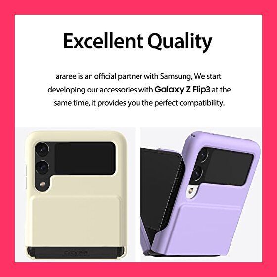 【スタッフおすすめ！】【araree】 Galaxy Z Flip3 5G 対応 ケース 耐衝撃 ヒンジ 保護 スマホケース ストラップホール 付 ヒンジ保護 スマホカバー 耐衝撃ケース カバー [ Samsung Galaxy Z Fli