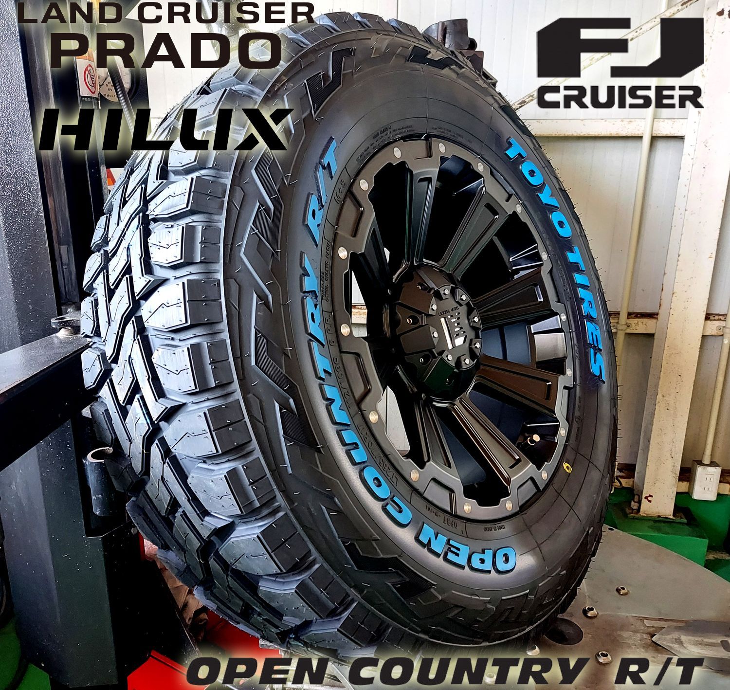 プラド ハイラックス サーフ FJクルーザー H3 17インチ LEXXEL DeathRock デスロック TOYO OPENCOUNTRY RT 265/70R17  265/65R17 285/70R17 タイヤホイールセット レクセル - メルカリ