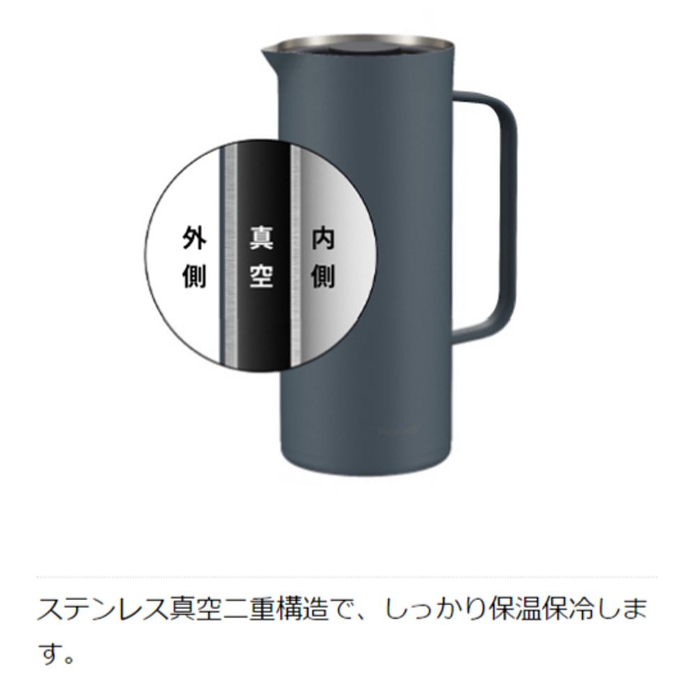 The-peacock ピーコック リビングポット ダークブルー 1000ml AHW-101 AD