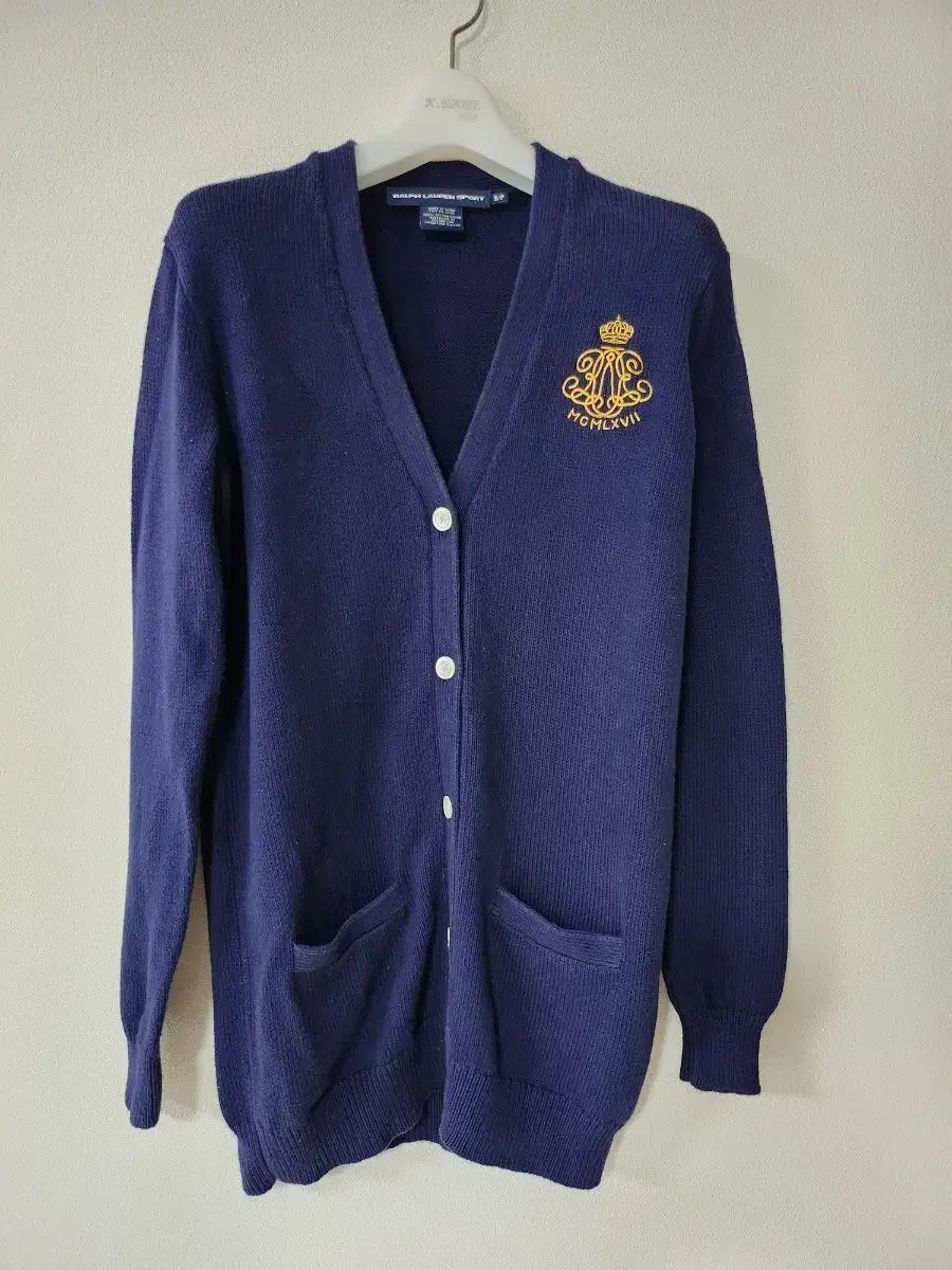 Ralph Lauren ラルフローレン スポーツ ネイビー カーディガン S