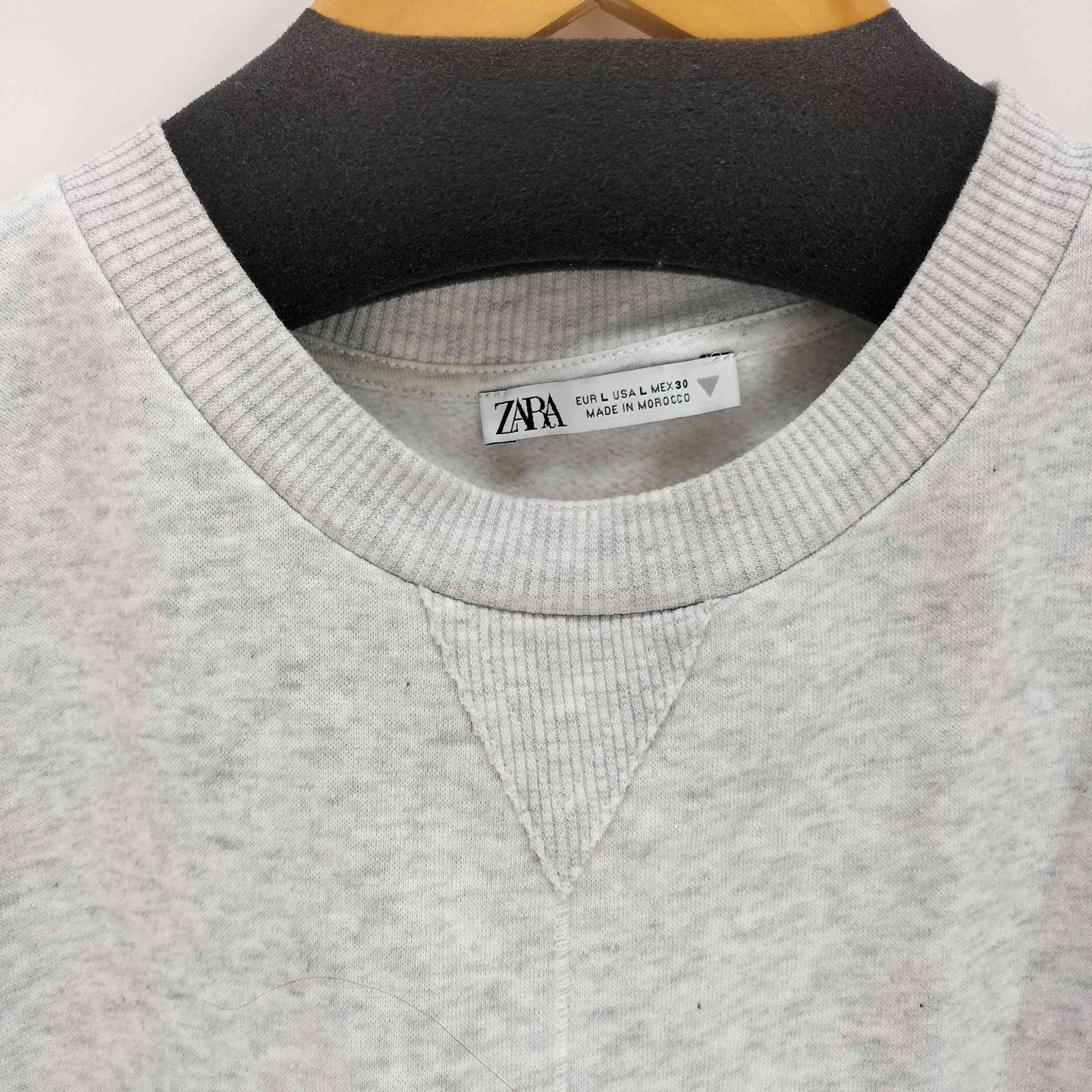 ZARA Parisスウェット　L(展開サイズL迄) ザラ ZARA ノットプラッシュジャージースウェット レディース