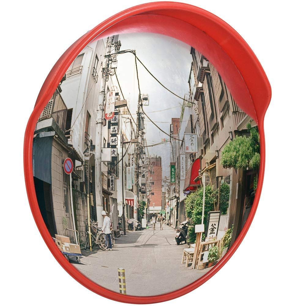 Cific カーブミラー 直径60cm 80cm ガレージ 道路 曲がり角 安全確保 直径 80cm