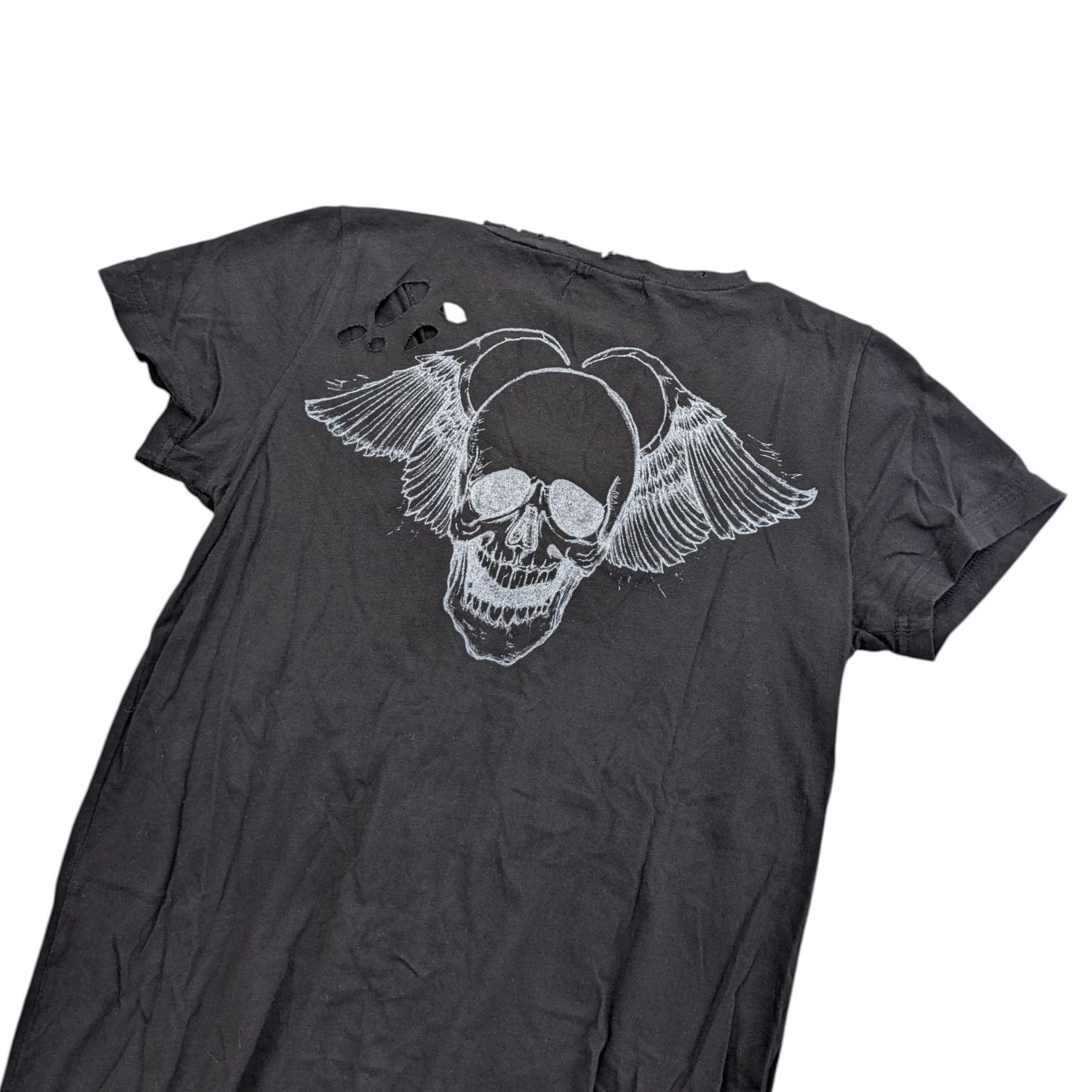 Y2K 00s GLAD NEWS グラッドニュース ダメージ ピン 十字架 00s Y2K GLAD NEWS グラッドニュース pin cross design tee