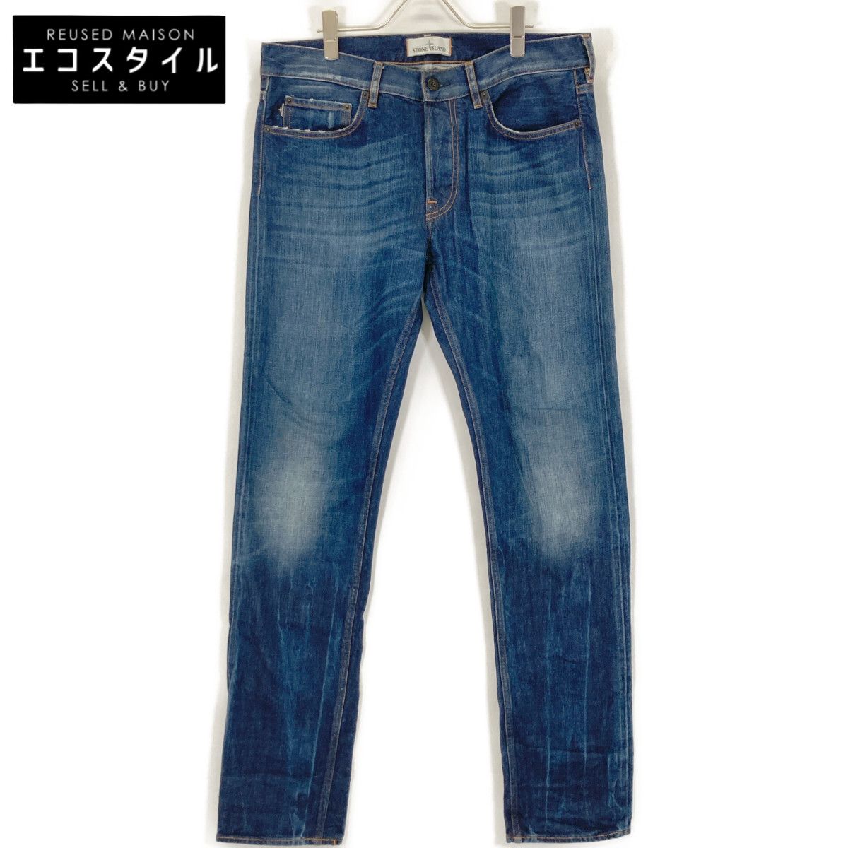 STONE ISLAND ストーンアイランド 6015J18BNA ｲﾝﾃﾞｨｺﾞ ｽﾄﾚｰﾄﾃﾞﾆﾑ W34