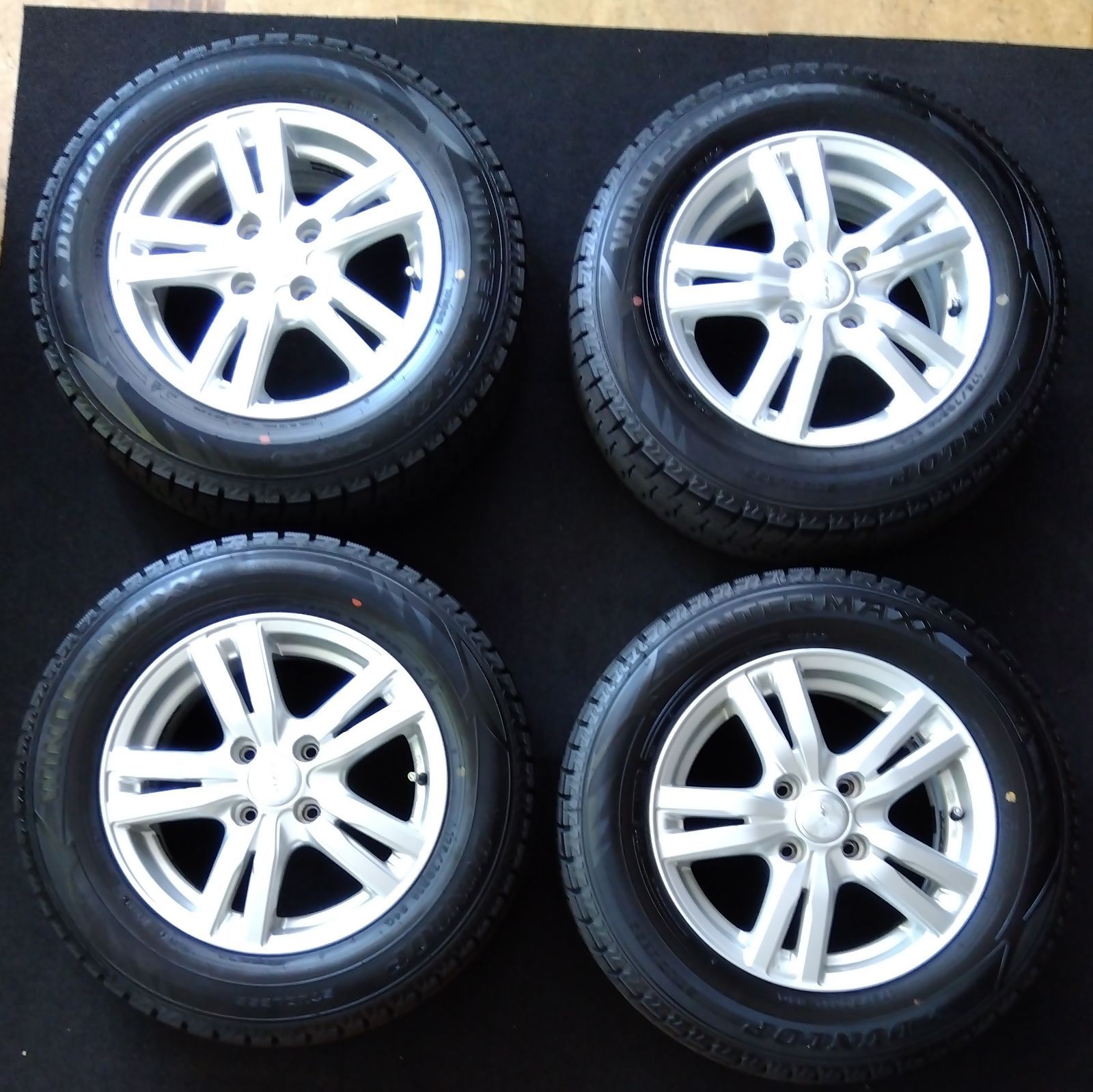 中古 タイヤホイールセット 4本セット ダンロップ取扱ホイール 14 
