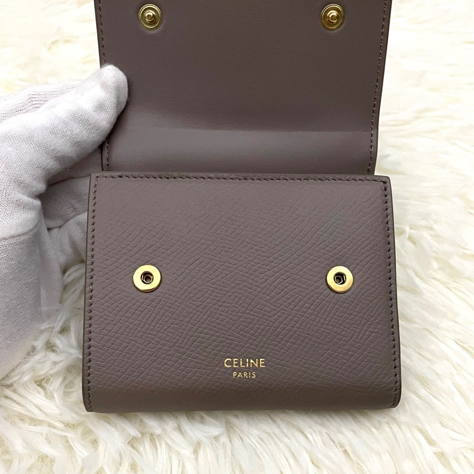 CELINE セリーヌ スモール トリフォールドウォレット セーズ 16