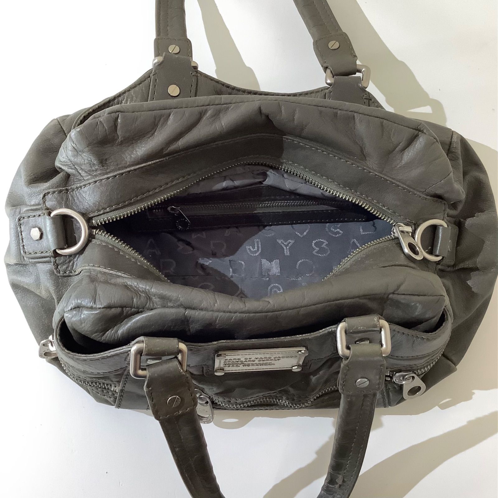 極美品 マークバイマークジェイコブス ハンドバッグ 00s y2k レザー 黒 MARC BY MARCJACOBS マーク バイ マークジェイコブス レザー