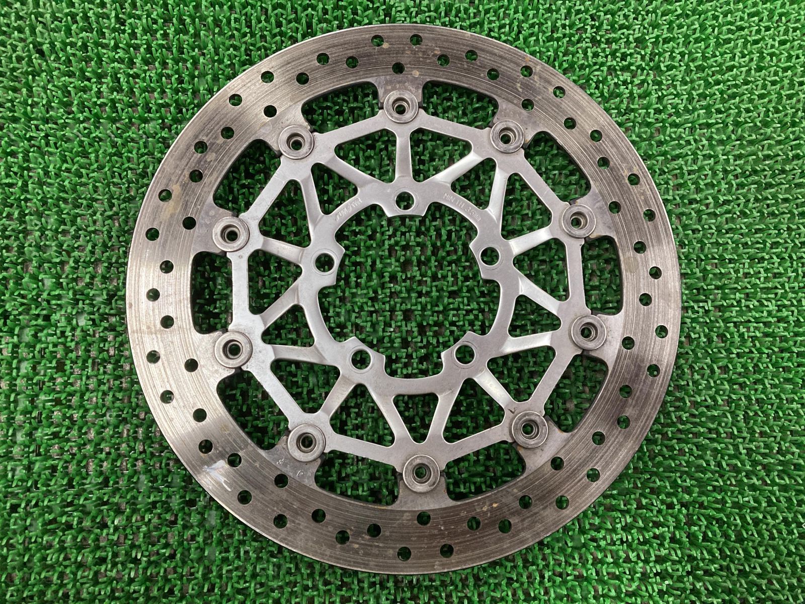 FZ6-Sフェザー RJ149 曲りなし 純正 ディスクローター 前後SET 検※ FZ6-S2フェザー FZ6-N FZ6-R FZS600 FZ8 FZ8-S フェザー FZ6 FZ1 41Y43 FZ6 フロントブレーキディスク 片側 ヤマハ 純正 中古 バイク 部品