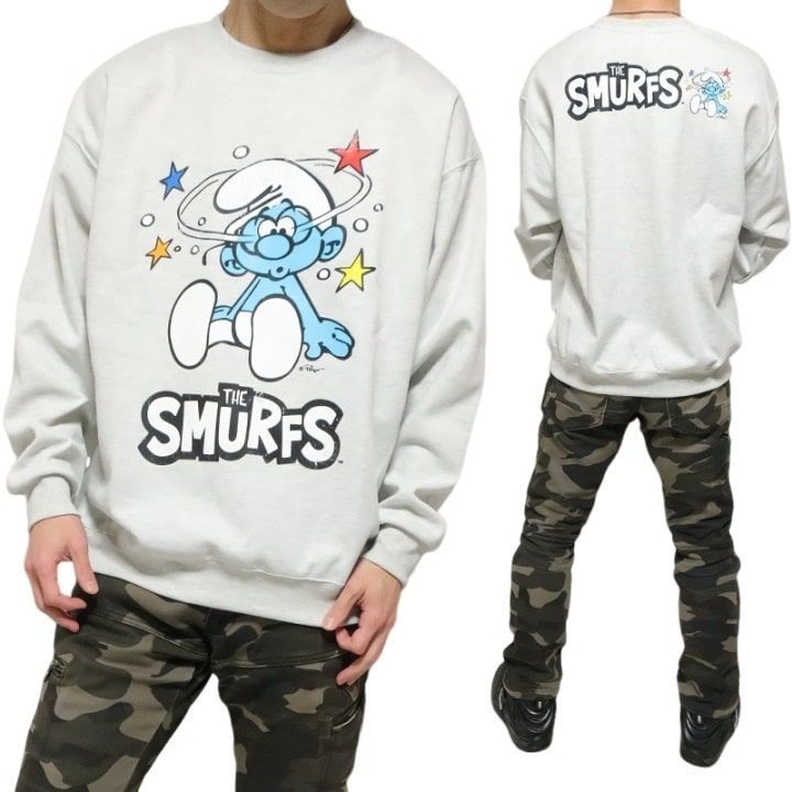 The SMURFS スマーフパーカー 刺繍 サイズM SCREEN STARS THE SMURFS」プリントパーカー(M オフシロ): トップス｜Right-on公式