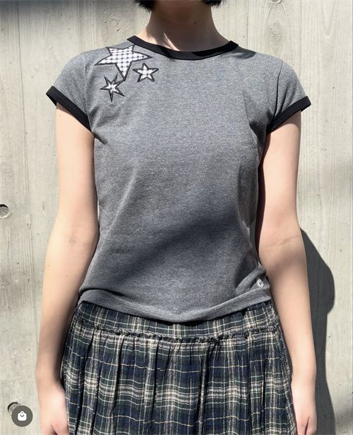 coyseio 水色 星の刺繍 半袖Tシャツ - メルカリ