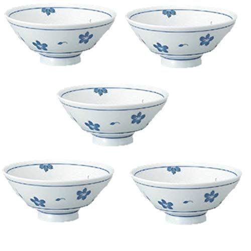 【数量限定】桜持ちやすい茶碗（エンボス加工） ご飯茶碗 5客揃 エールネット(Ale-net)