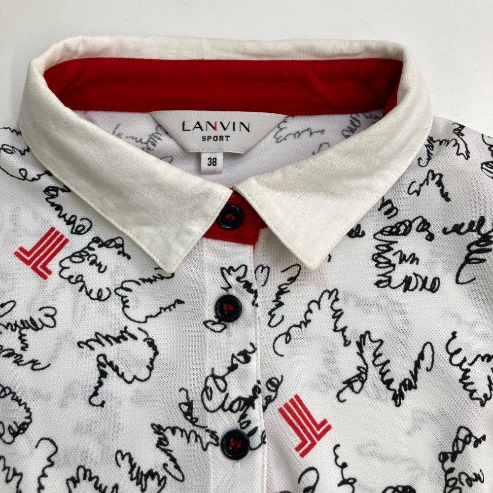 サイズ:38 LANVIN SPORT ランバン スポール 長袖ポロシャツ 総 サイズ:38 LANVIN SPORT ランバン スポール 長袖ポロシャツ 総