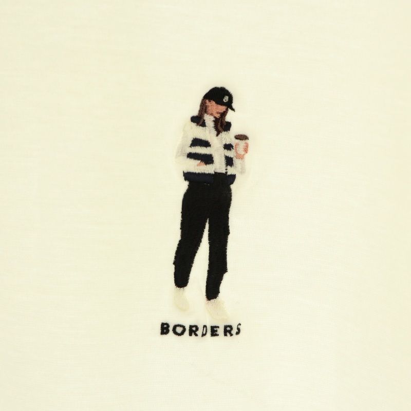 ボーダーズアットバルコニー BORDERS at BALCONY 刺繍オーバー