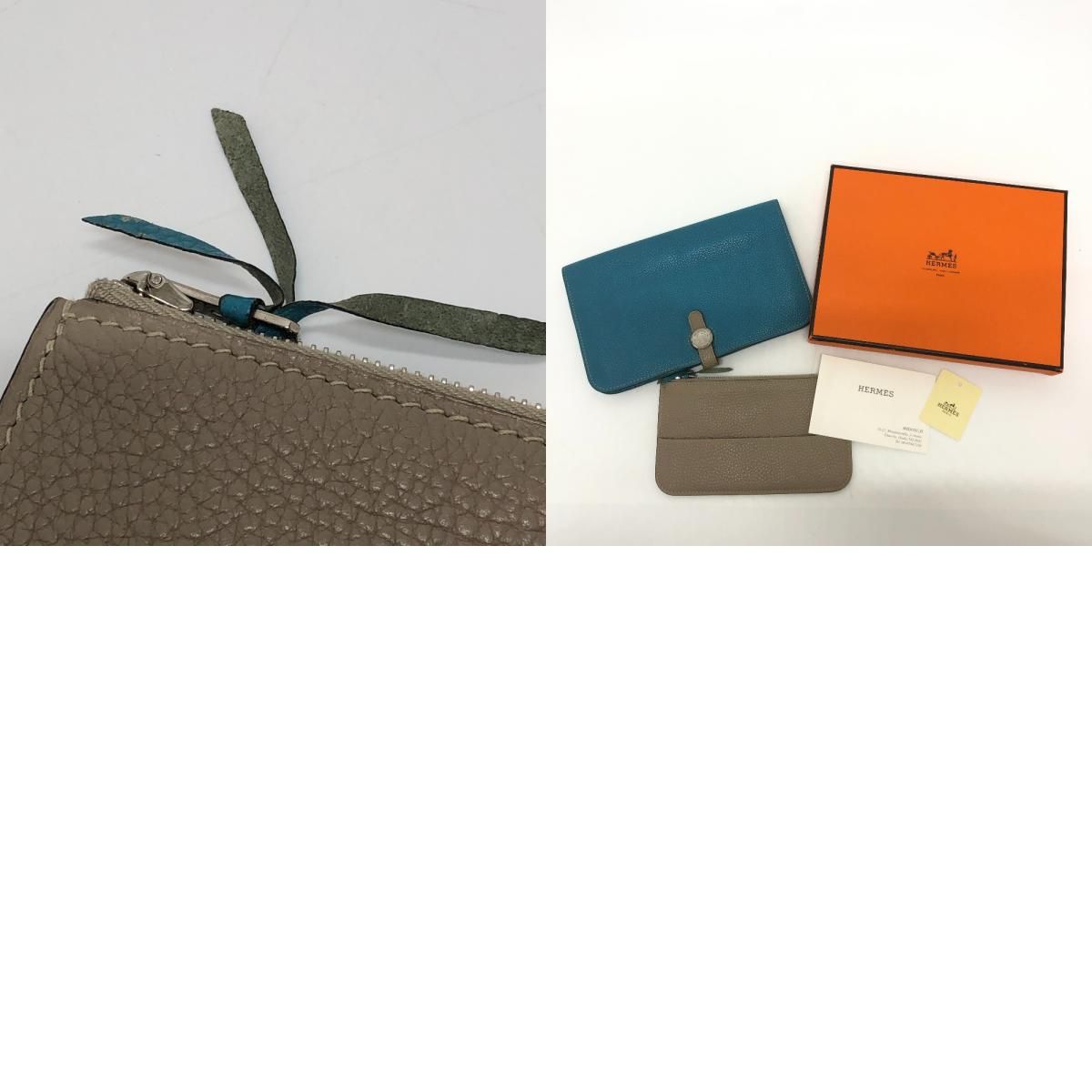 HERMES エルメス 長財布 ドゴンGM コインケース付き トゴ - メルカリ