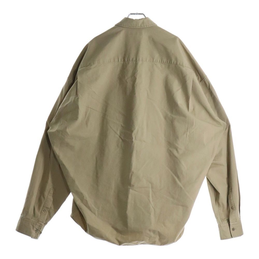 BALENCIAGA バレンシアガ 20AW リップストップ コクーンシャツ ベージュ 642306